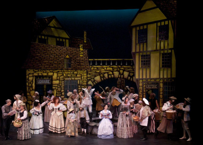 The cast of Childrens Theatre of Charlottes production of Disneys Beauty and the Beast (Sept. 25-Oct.25, 2009; McColl Family Theatre at ImaginOn. Directed by Alan Poindexter. Photo by Donna Bise.